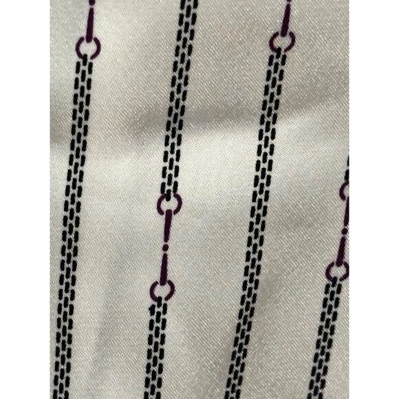 Jones New York Sz 16W Women Classy Looped Stripes Satin Top Old Money Capsule - Picture 3 of 9